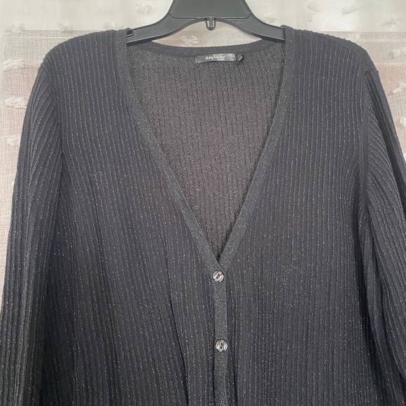 Black shimmer/ sparkle cardigan - Picture 3 of 6